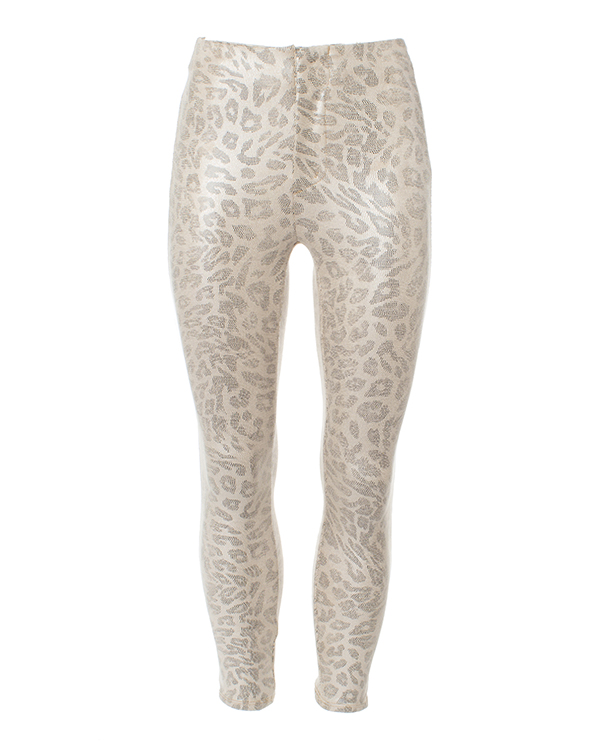 Mother Denim Брюки облегающего силуэта с животным принтом артикул 1801SEAMLESS LOOKER ANKLE марки Mother Denim купить за 33200 руб.