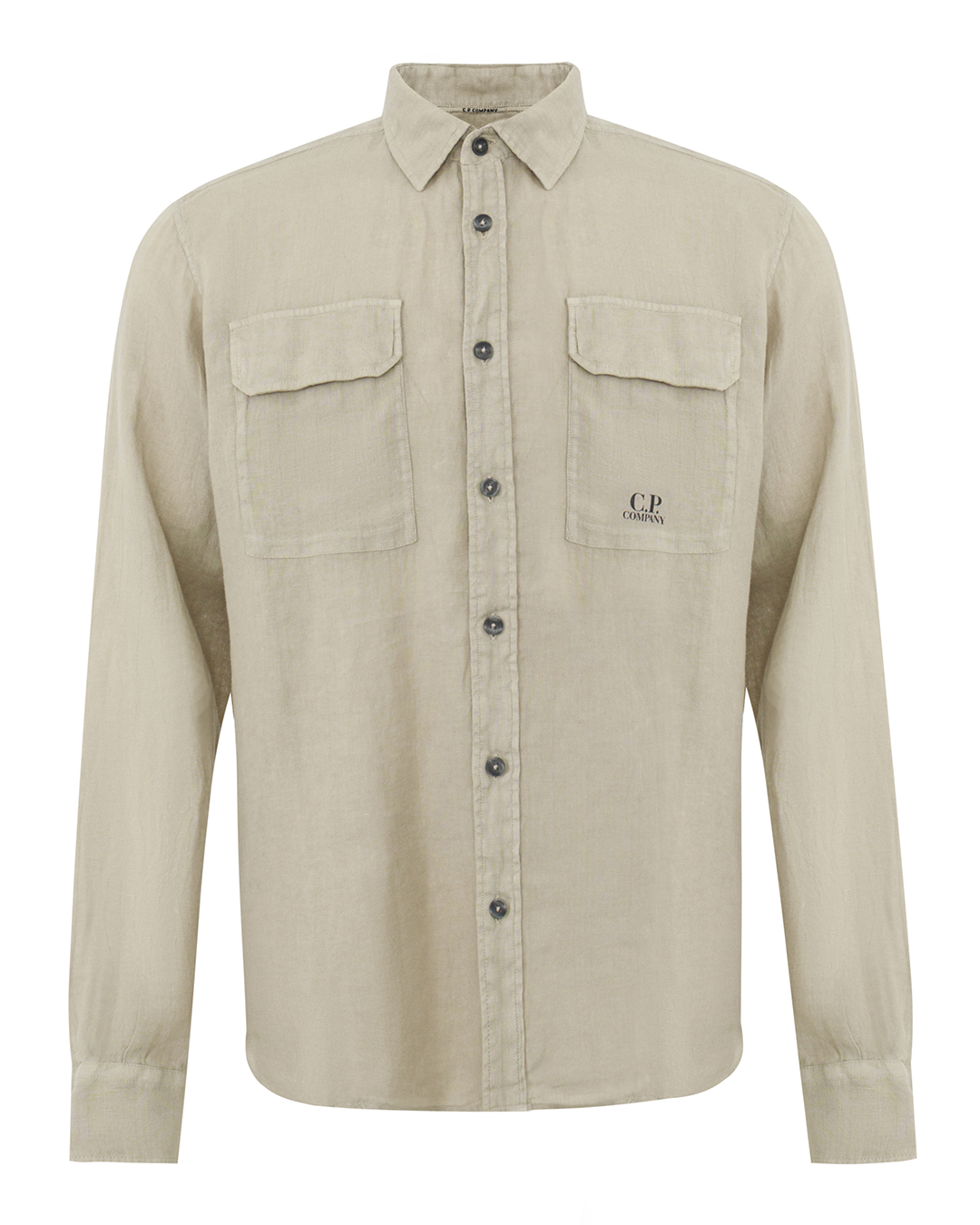 C.P.Company рубашка  из льна артикул 18CMSH250A005415G марки C.P.Company купить за 39200 руб.