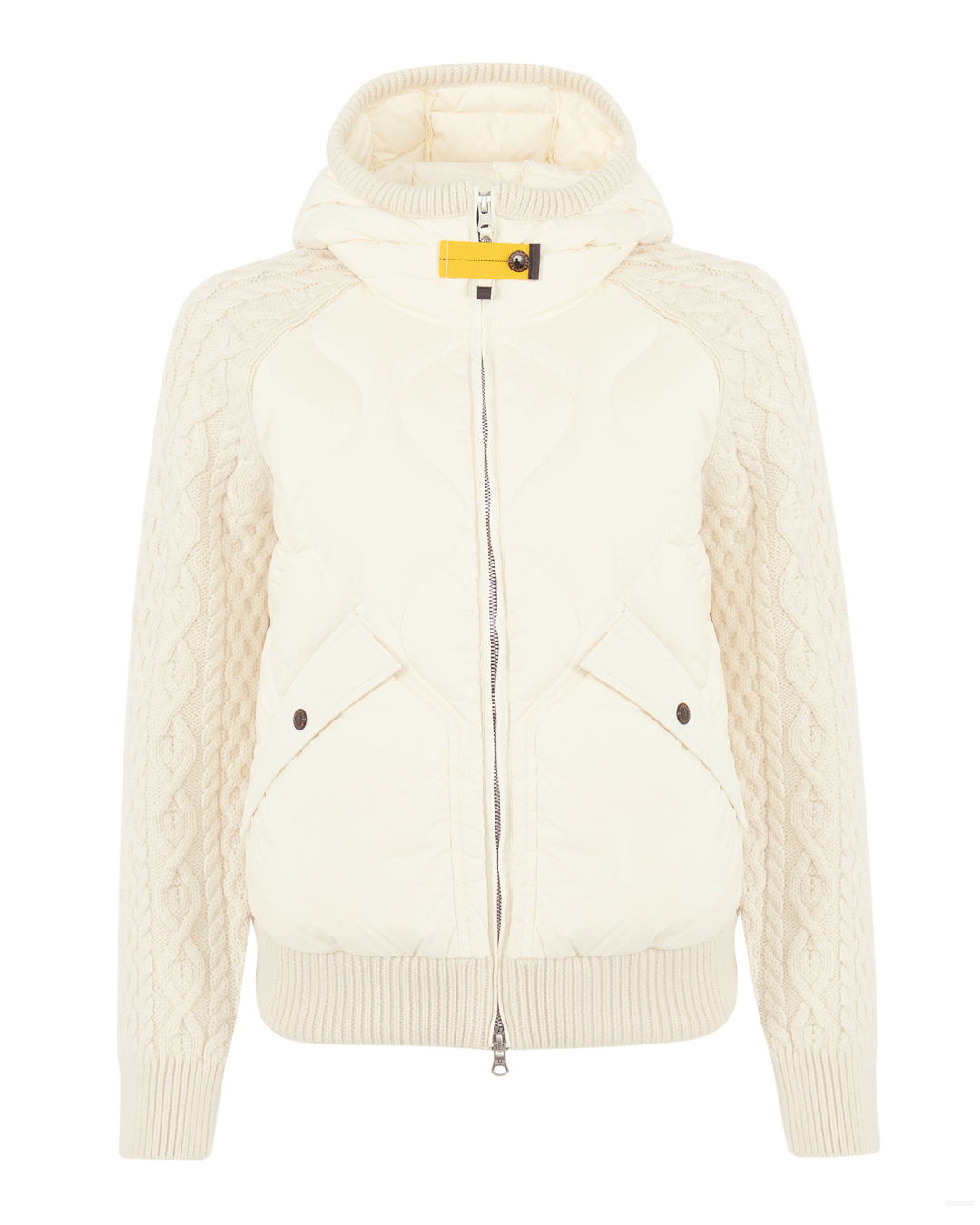 Parajumpers куртка пуховая с вязаными рукавами  артикул 23WM-PWHYAK33 марки Parajumpers купить за 65100 руб.