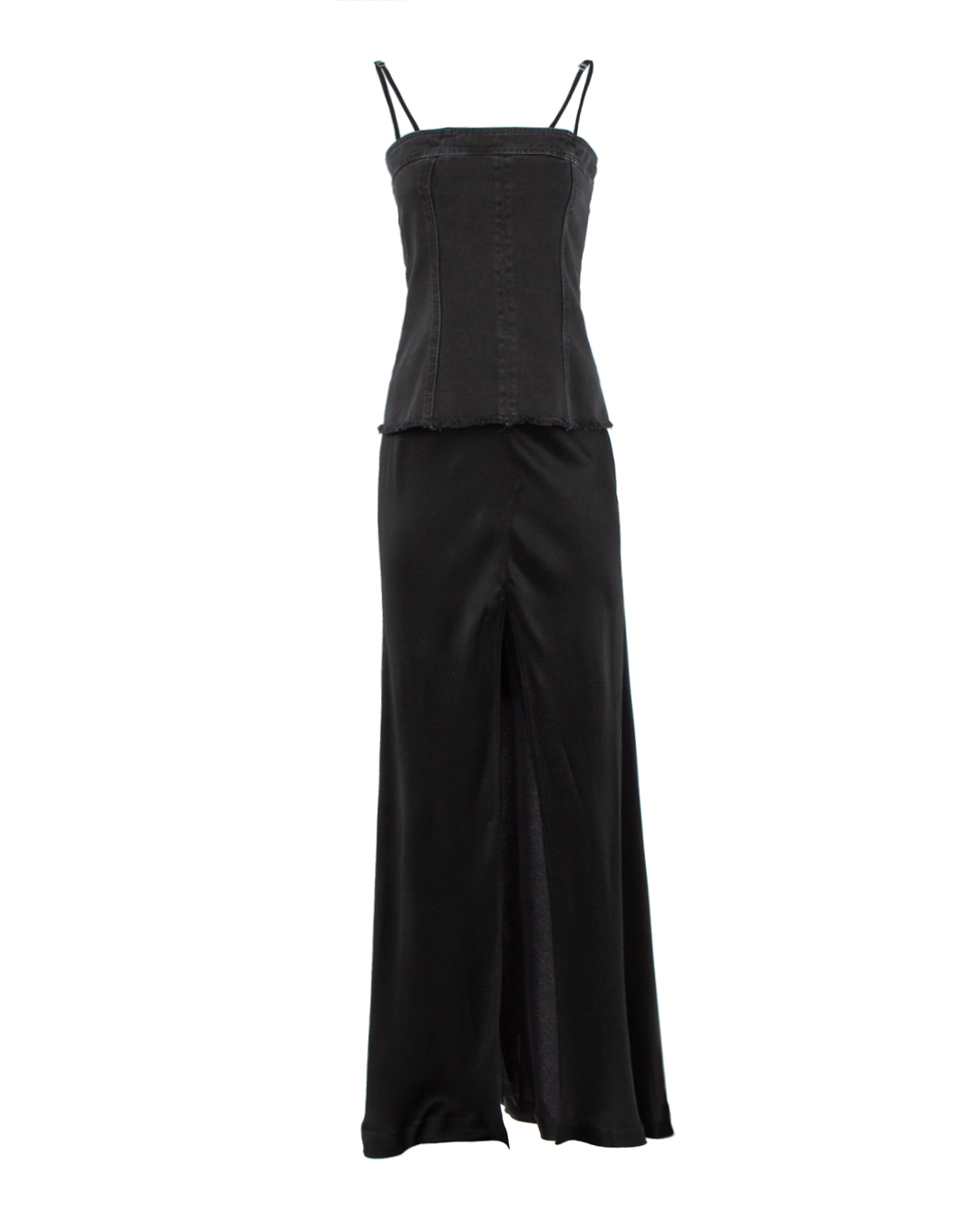 BLUMARINE платье с джинсовым корсетом  артикул 2A398A марки BLUMARINE купить за 59800 руб.