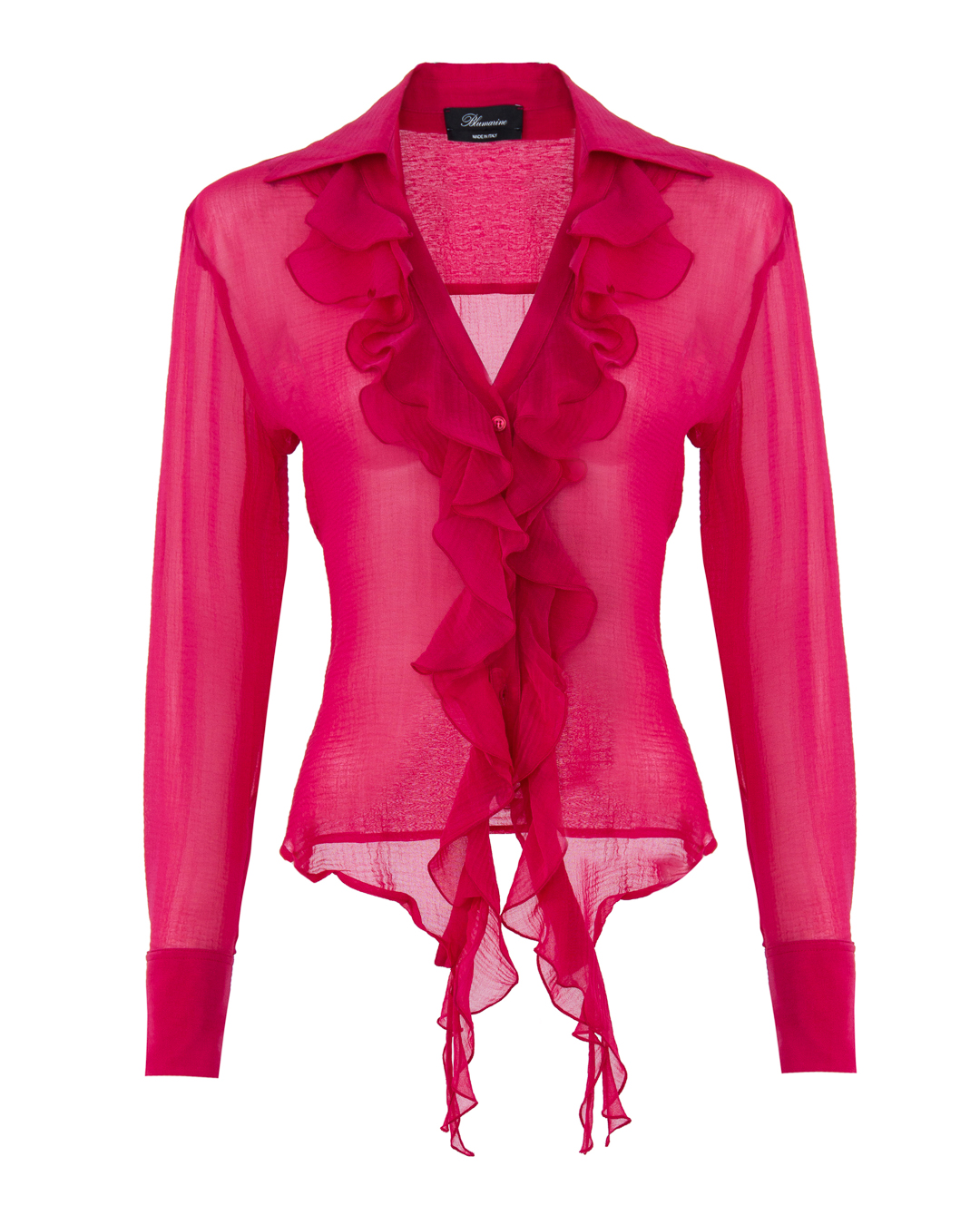BLUMARINE блуза с отделкой рюшами  артикул 2C037A марки BLUMARINE купить за 76600 руб.