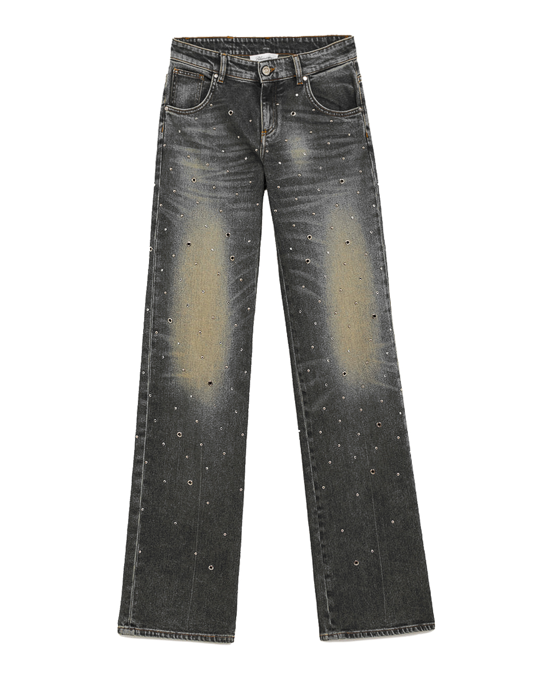 BLUMARINE джинсы с отделкой металлическими клепками  артикул 2J105A марки BLUMARINE купить за 60000 руб.
