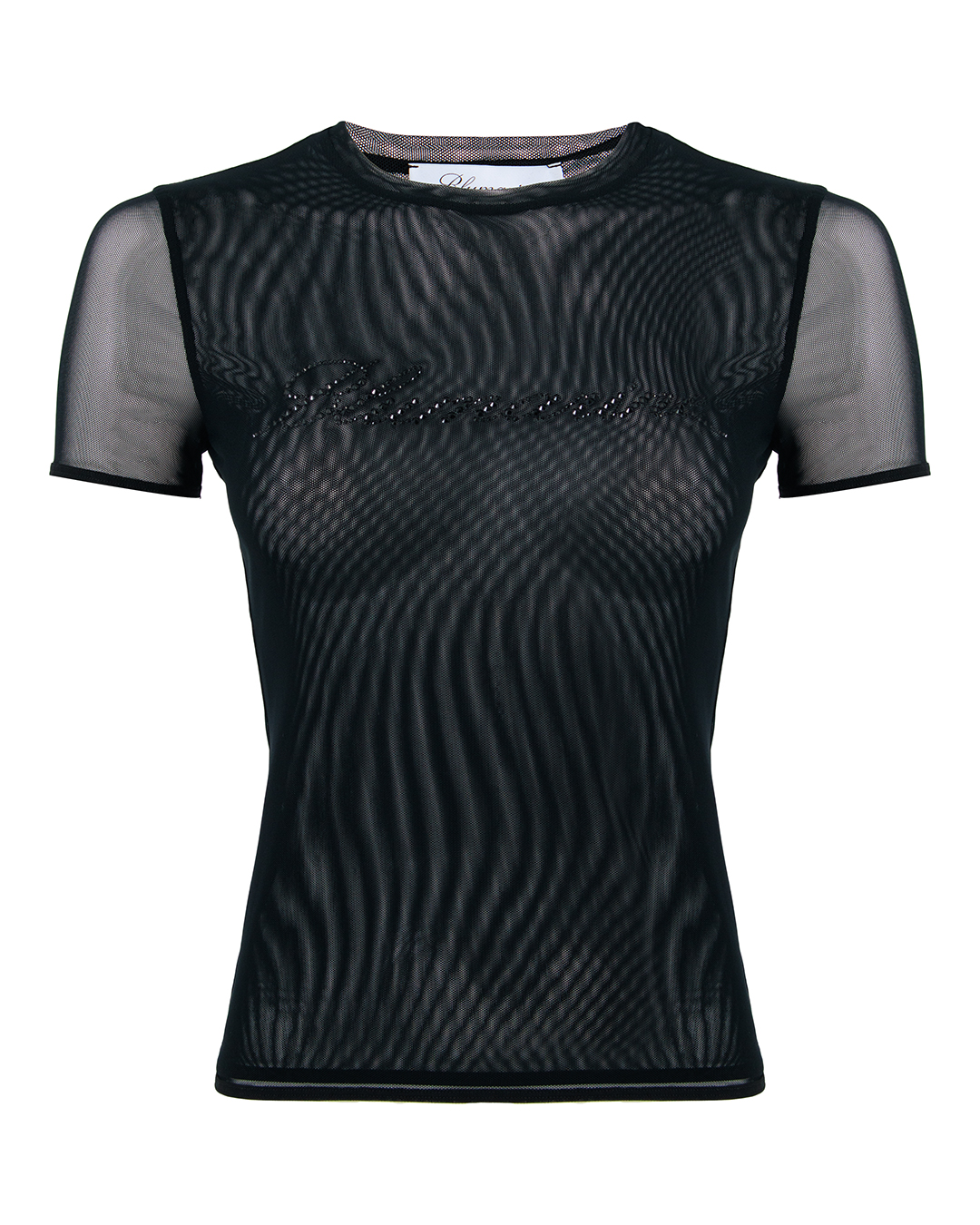BLUMARINE блуза из двухслойной сетки артикул 2T055A марки BLUMARINE купить за 48000 руб.