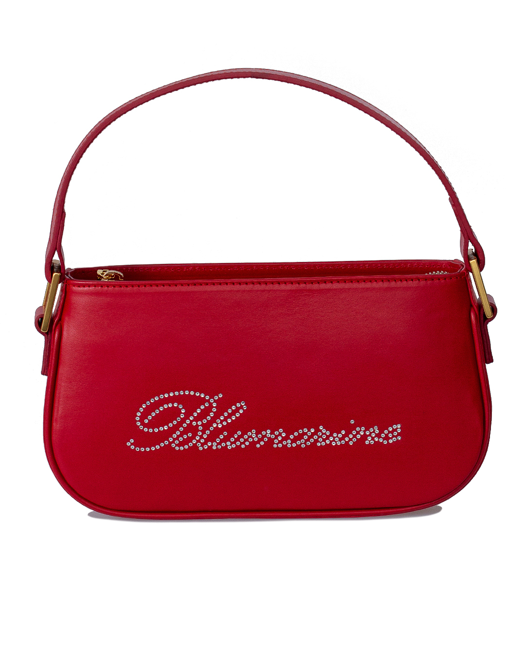 BLUMARINE кожаная сумка с логотипом из кристалл артикул 2W124S марки BLUMARINE купить за 101200 руб.
