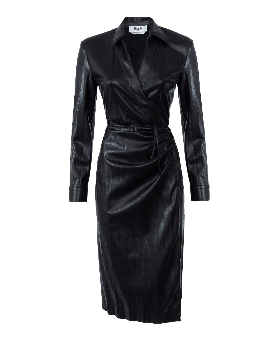 MSGM платье  из эко-кожи артикул 3341MDA04P марки MSGM купить за 31600 руб.