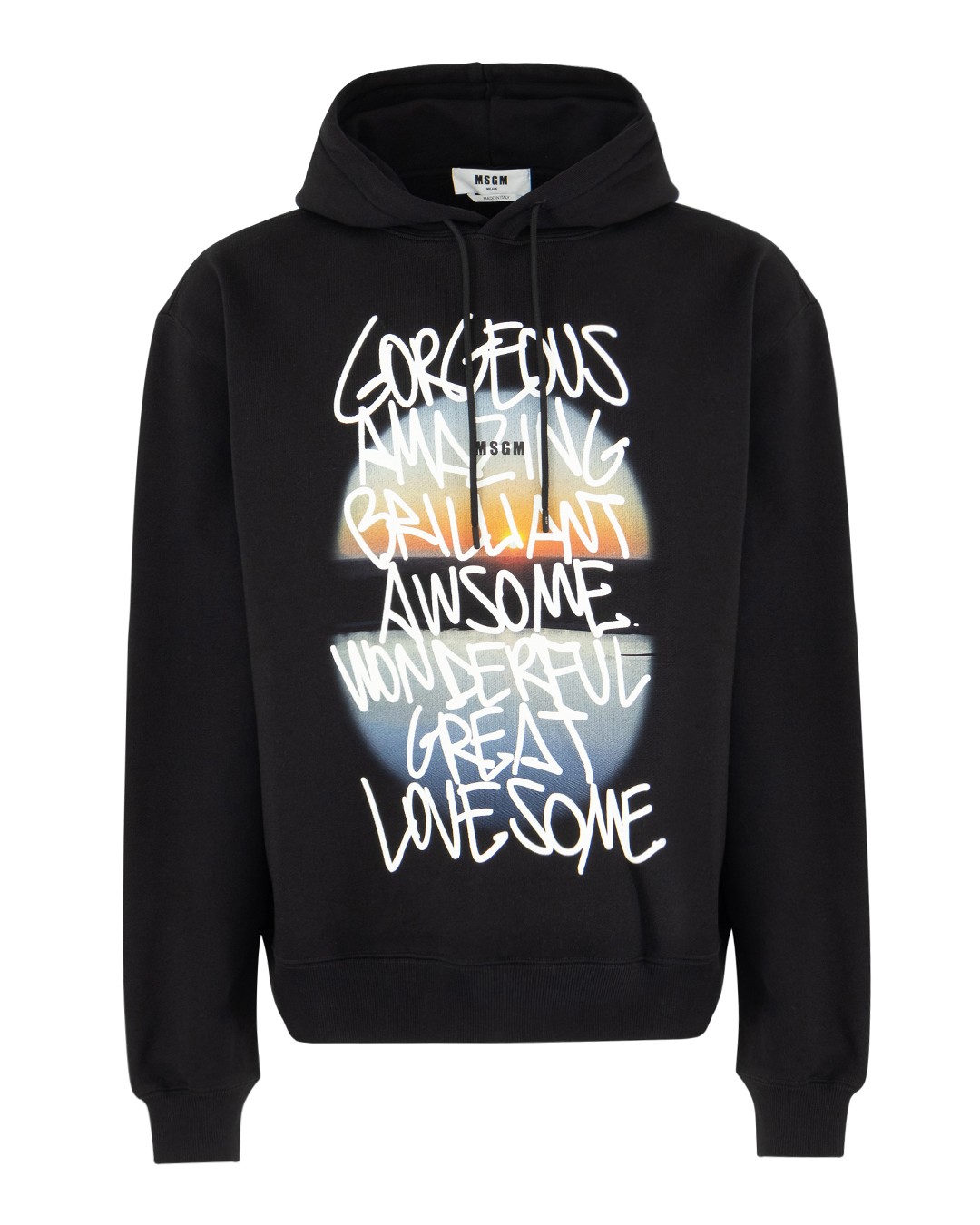 MSGM худи с принтом  артикул 3640MM145 марки MSGM купить за 21700 руб.