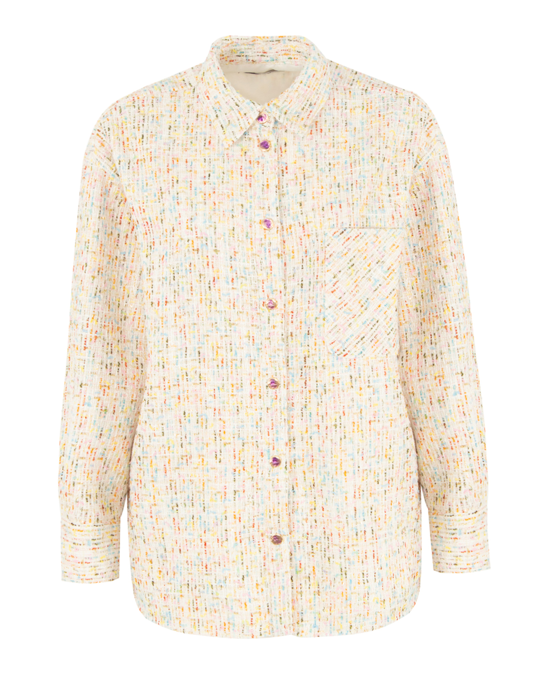 MSGM рубашка из цветного букле  артикул 3641MDE10 марки MSGM купить за 24800 руб.
