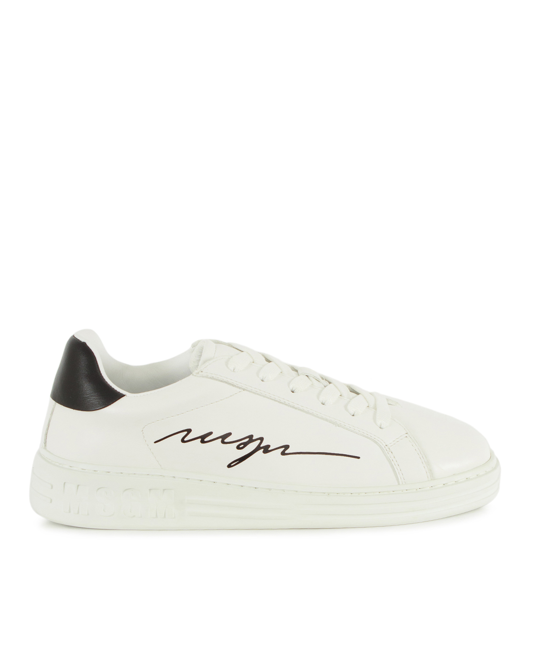 MSGM кожаные кеды  с логотипом  артикул 3641MDS506 марки MSGM купить за 32300 руб.