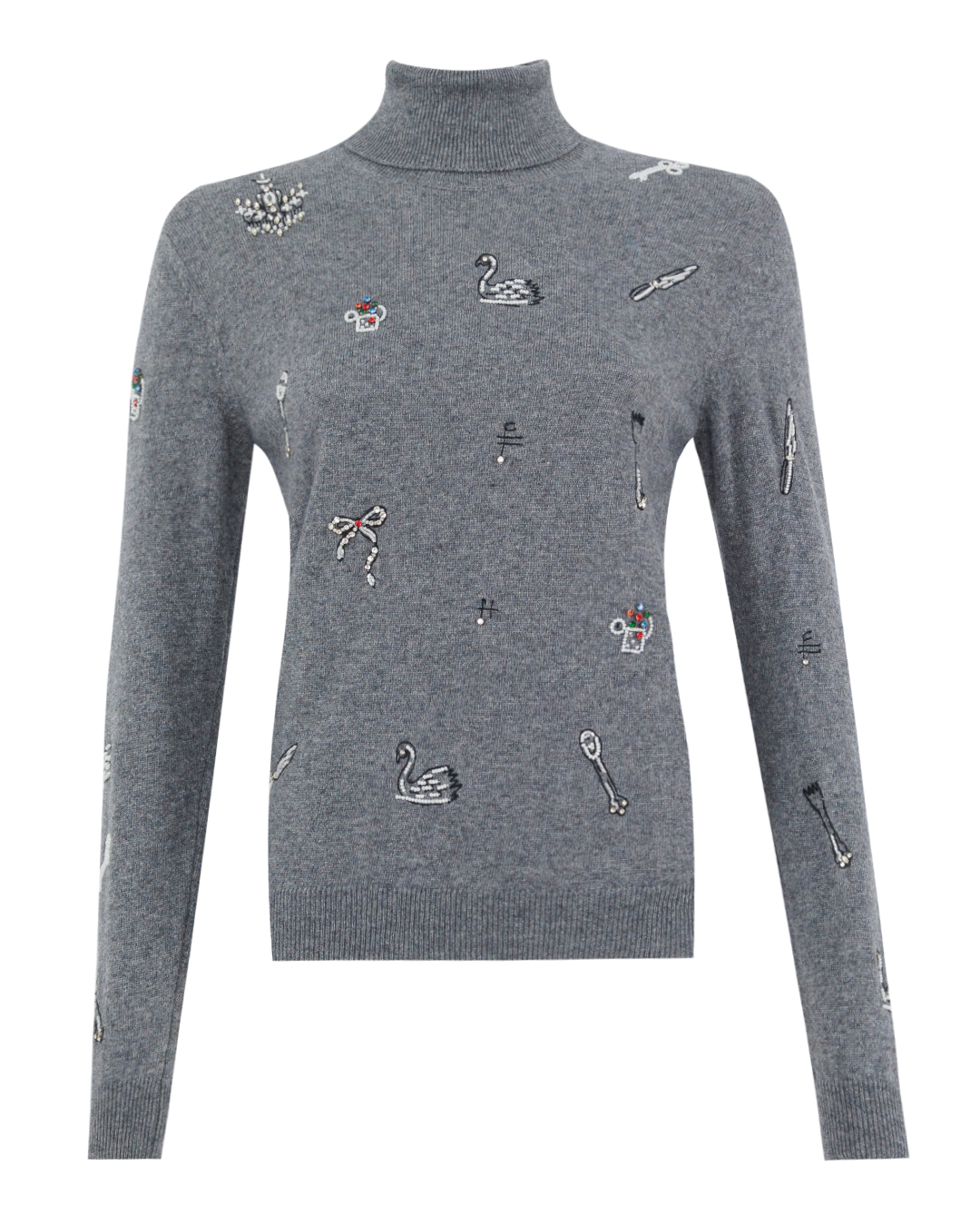 MSGM водолазка с отделкой стразами  артикул 3742MDM212 марки MSGM купить за 67900 руб.