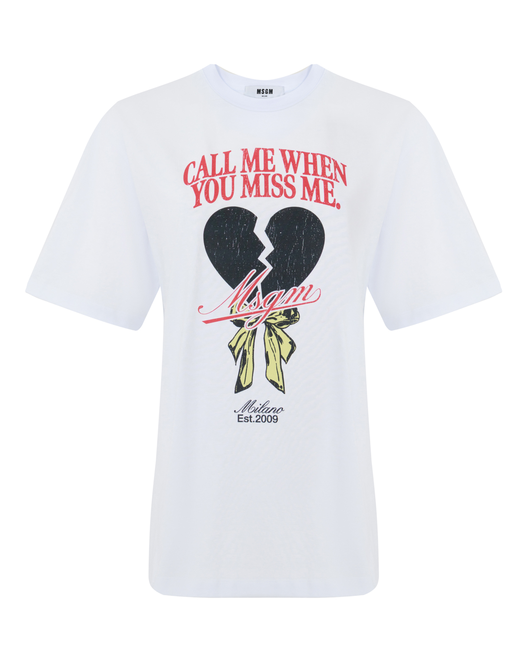 MSGM футболка с принтом артикул 4042MDM97 марки MSGM купить за 22800 руб.
