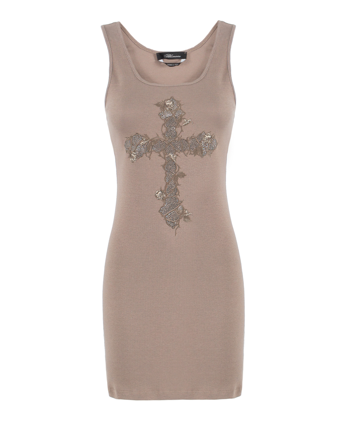 BLUMARINE платье с вышивкой и кристаллами  артикул 4A034A марки BLUMARINE купить за 49000 руб.