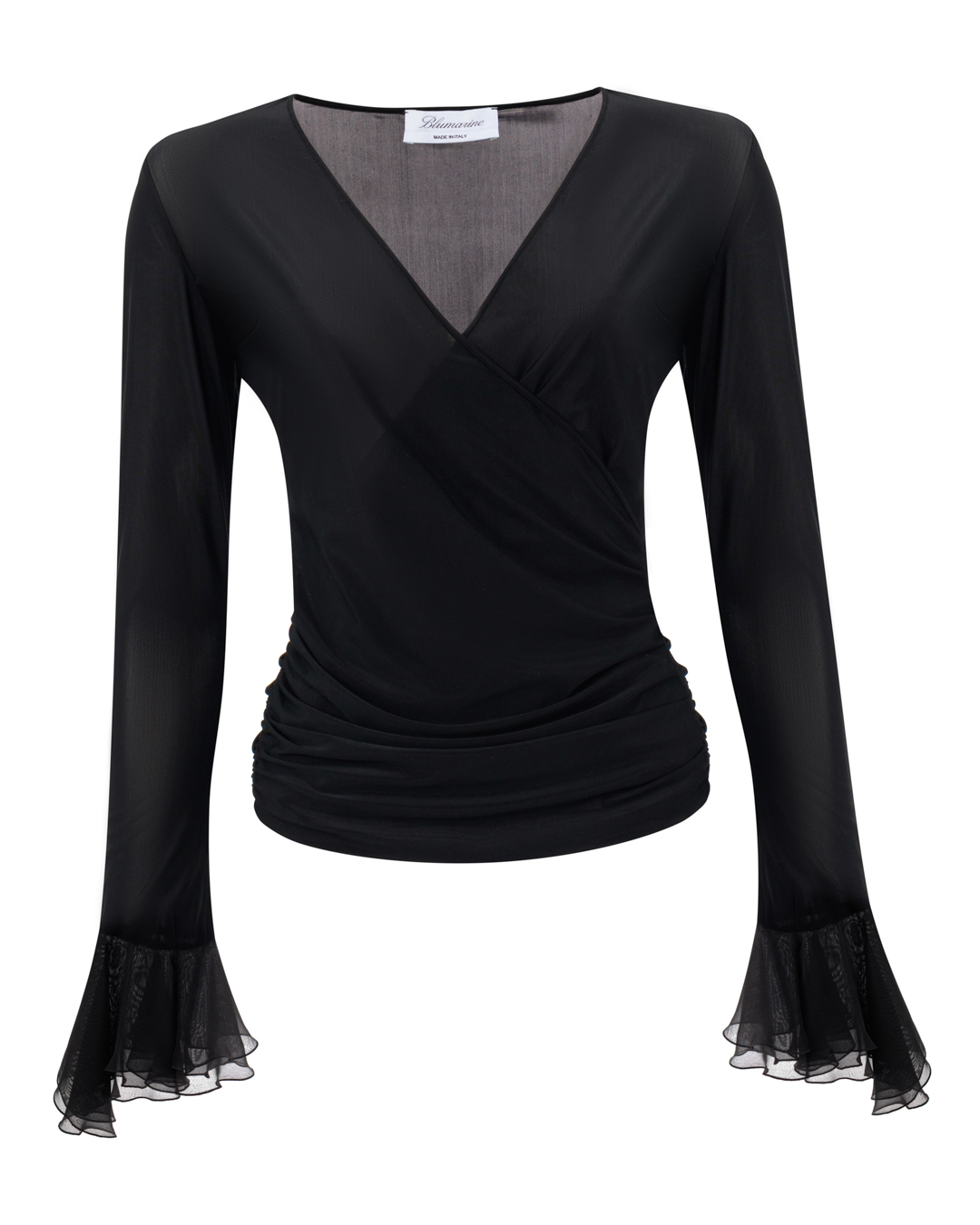 BLUMARINE блуза полупрозрачная артикул 4C053A марки BLUMARINE купить за 28000 руб.