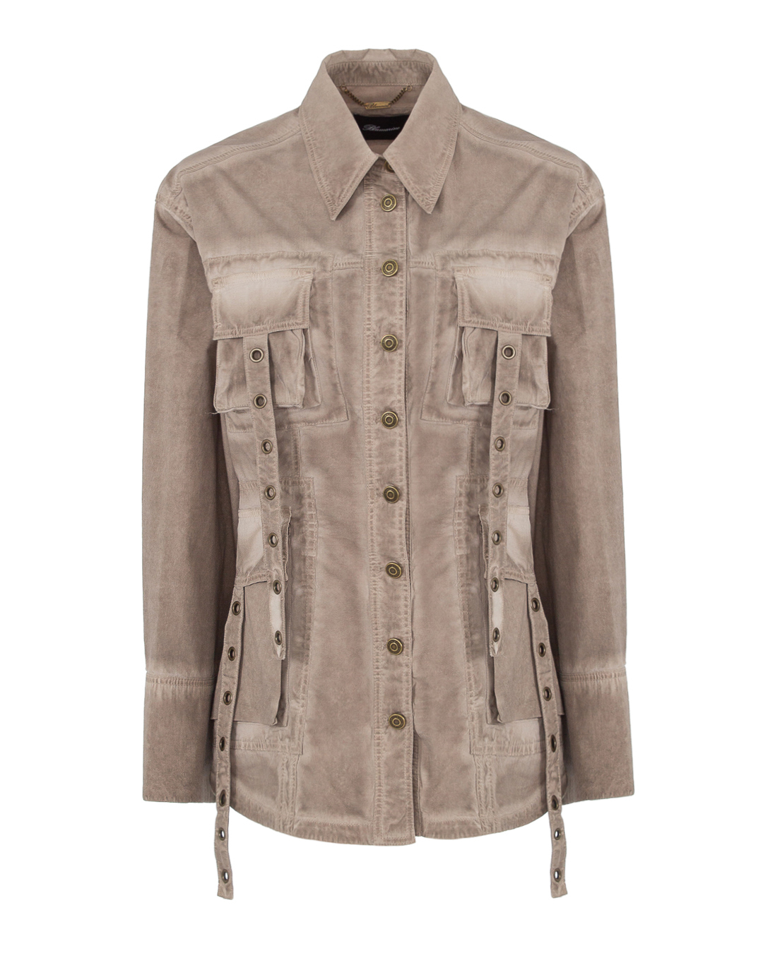 BLUMARINE жакет с эффектом стирки  артикул 4J015A марки BLUMARINE купить за 55200 руб.