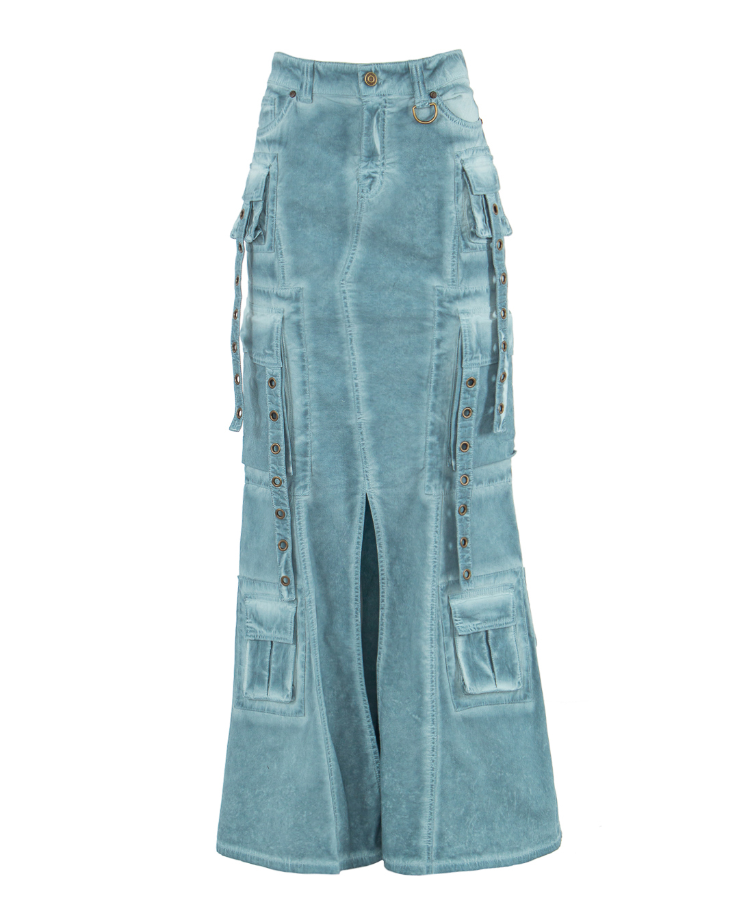 BLUMARINE юбка с эффектом стирки артикул 4J017A марки BLUMARINE купить за 24000 руб.