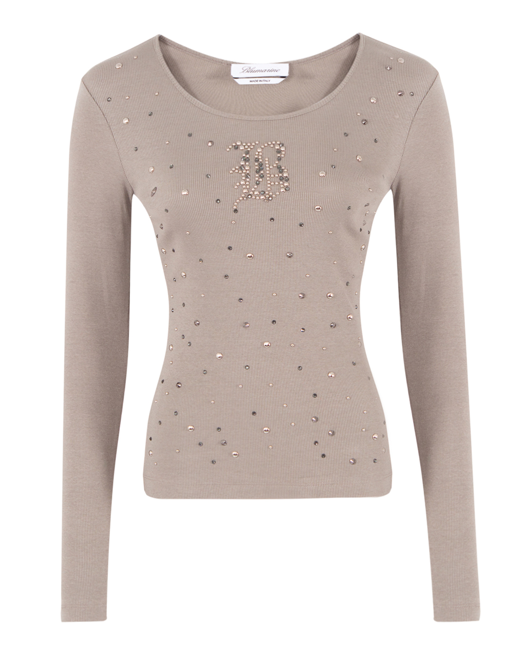 BLUMARINE лонгслив с кристаллами  артикул 4T022A марки BLUMARINE купить за 44200 руб.