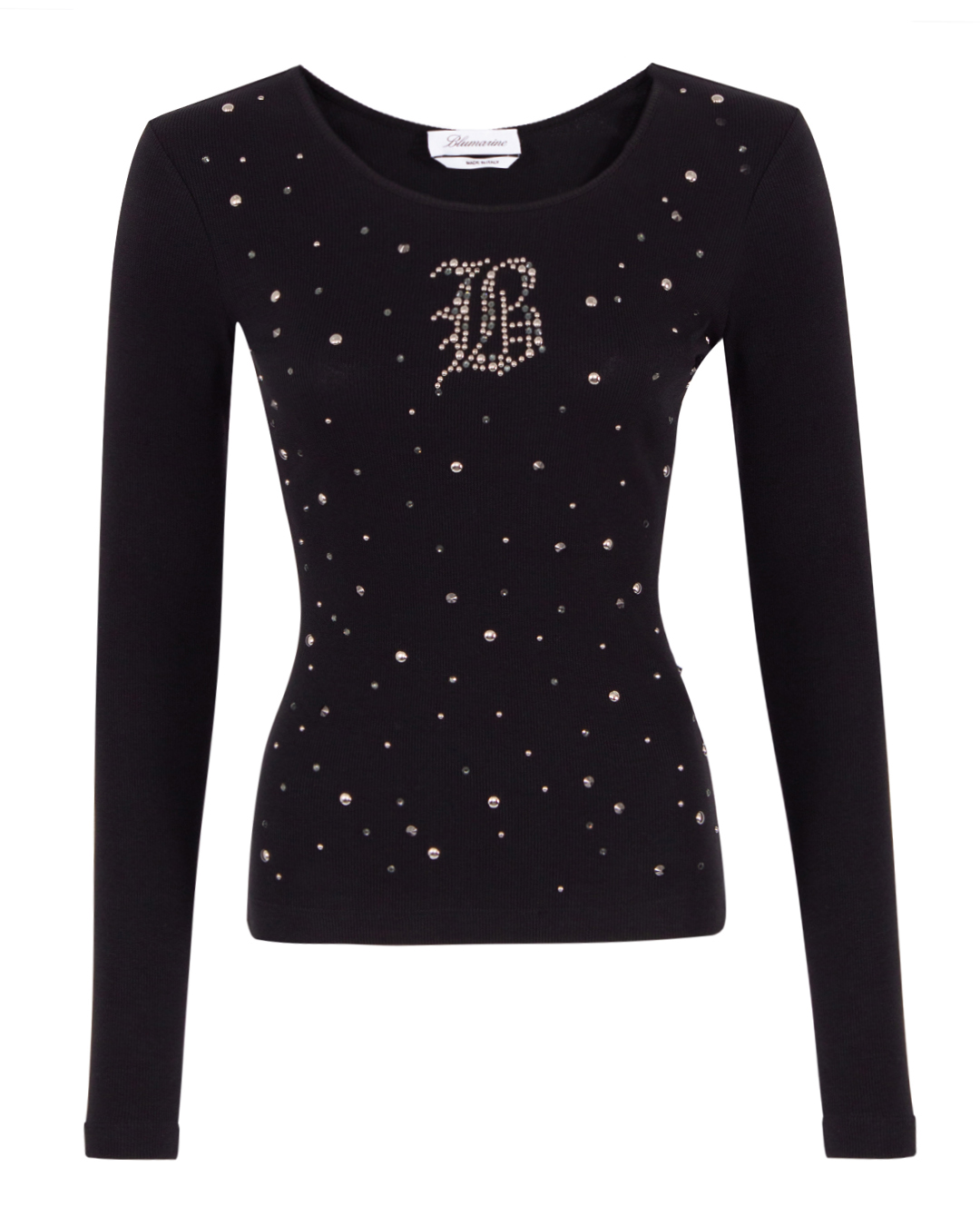 BLUMARINE лонгслив с кристаллами  артикул 4T022A марки BLUMARINE купить за 44200 руб.