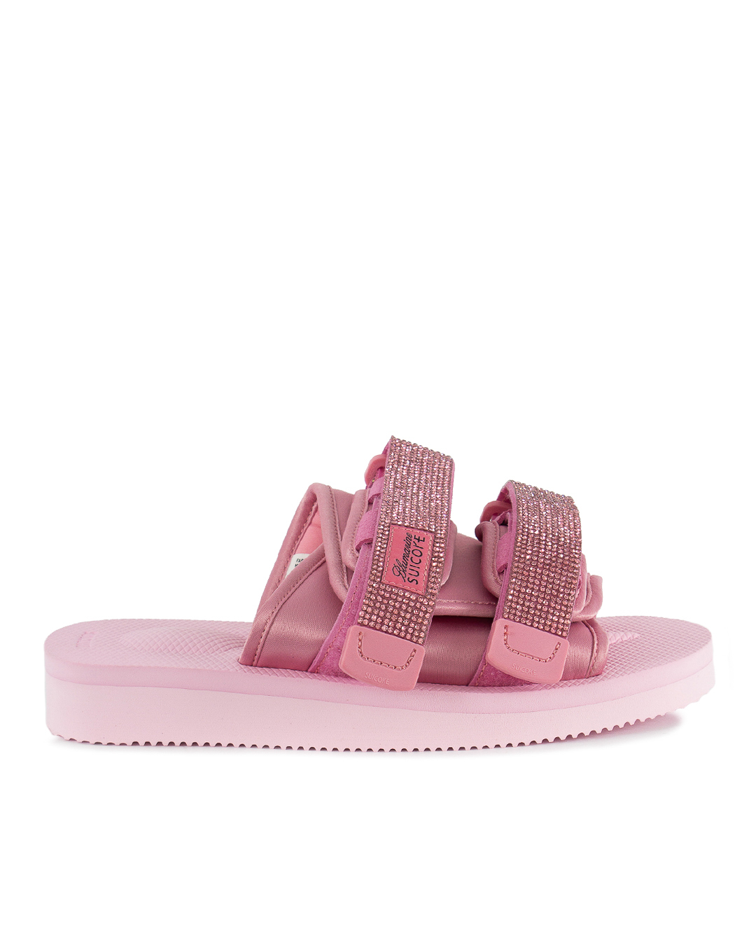 BLUMARINE шлепанцы с кристаллами  артикул 6R001A марки BLUMARINE купить за 64400 руб.