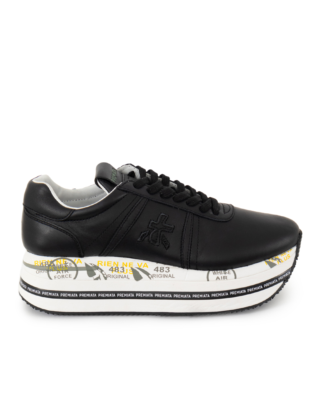 Premiata sport кроссовки Premiata из кожи на высокой подошве артикул BETH VAR3873 марки Premiata sport купить за 31700 руб.