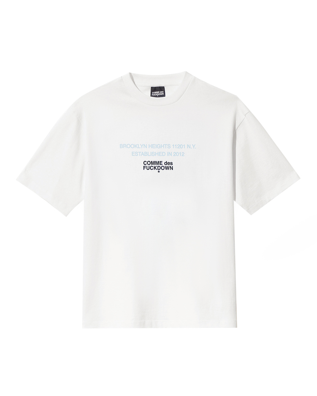 COMME des FUCKDOWN хлопковая футболка с принтом  артикул CFABM00054 марки COMME des FUCKDOWN купить за 12500 руб.