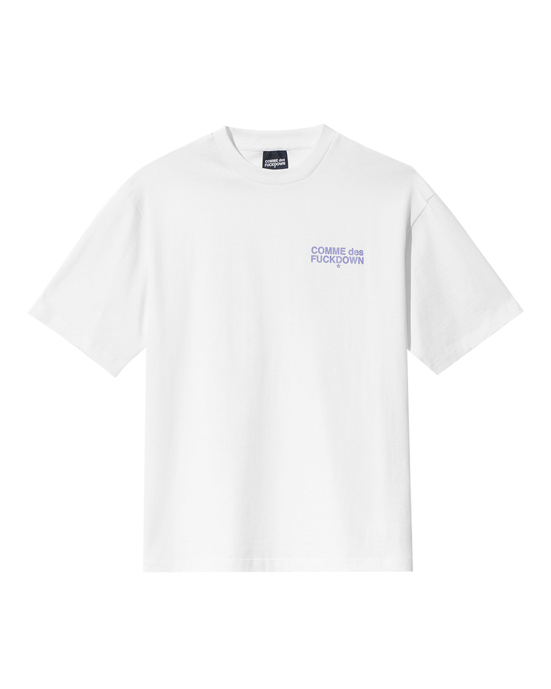 COMME des FUCKDOWN хлопковая футболка с принтом  артикул CFABM00070 марки COMME des FUCKDOWN купить за 12500 руб.