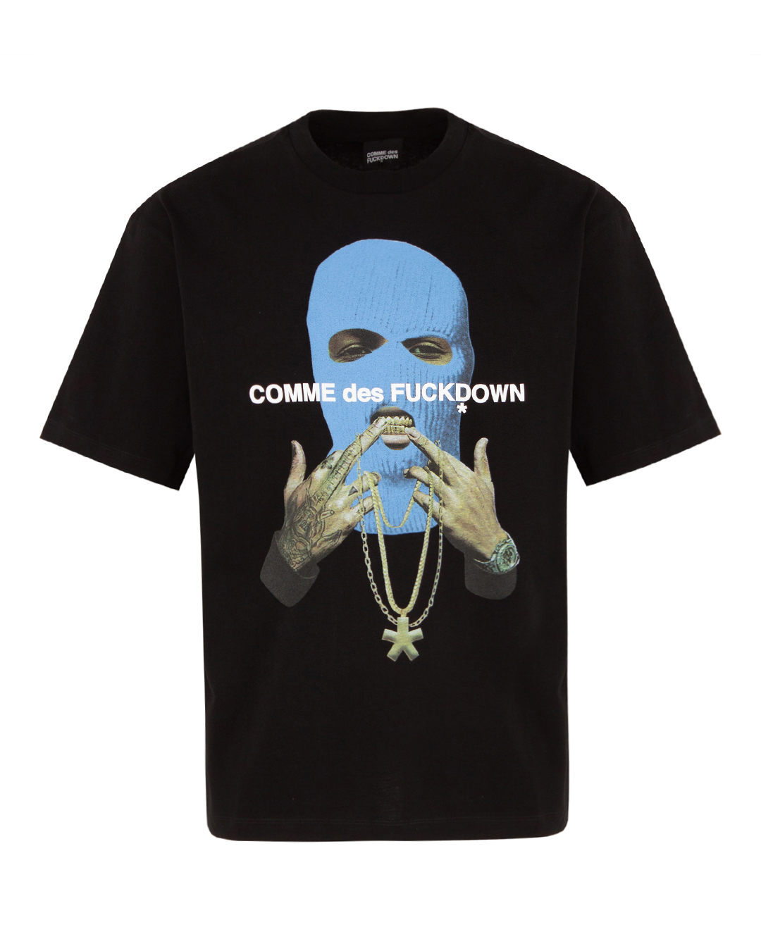 COMME des FUCKDOWN хлопковая футболка с принтом  артикул CFABM00091 марки COMME des FUCKDOWN купить за 13300 руб.