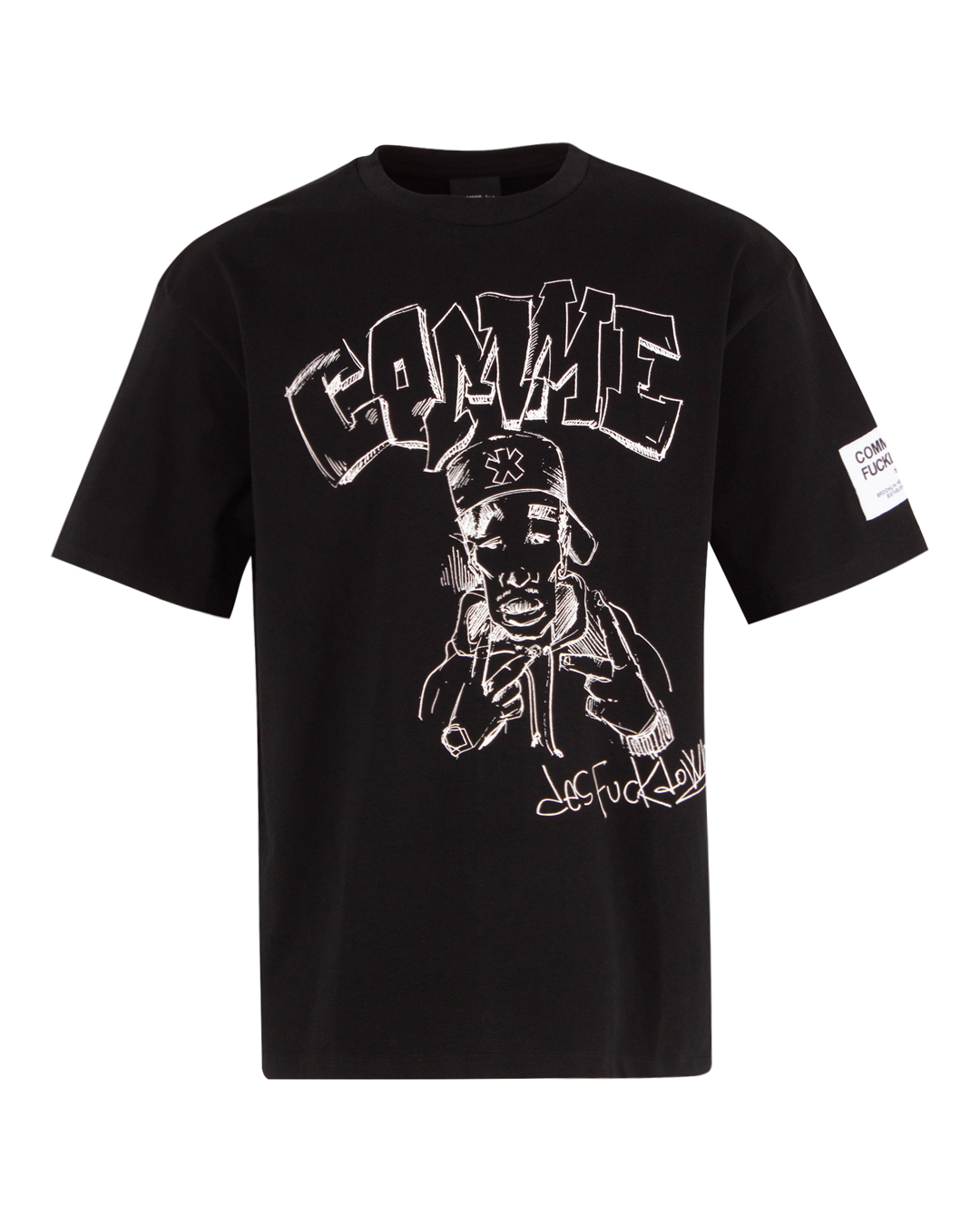 COMME des FUCKDOWN хлопковая футболка с принтом  артикул CFABM00109 марки COMME des FUCKDOWN купить за 12500 руб.