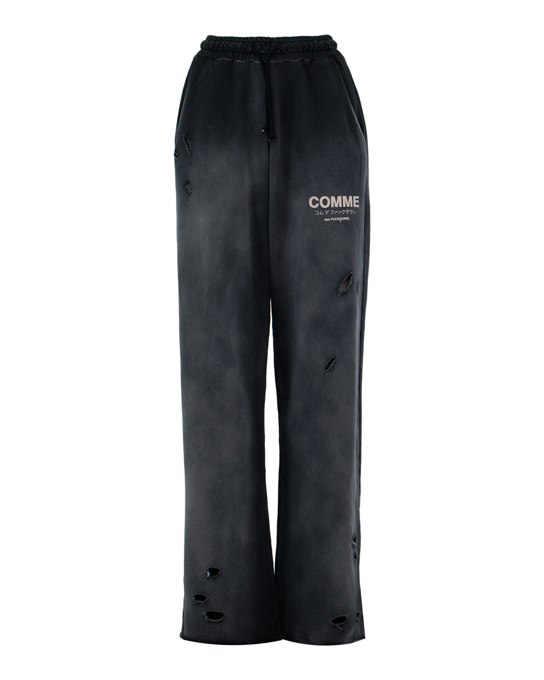 COMME des FUCKDOWN брюки  с эластичным поясом артикул CFABW01237 марки COMME des FUCKDOWN купить за 28000 руб.