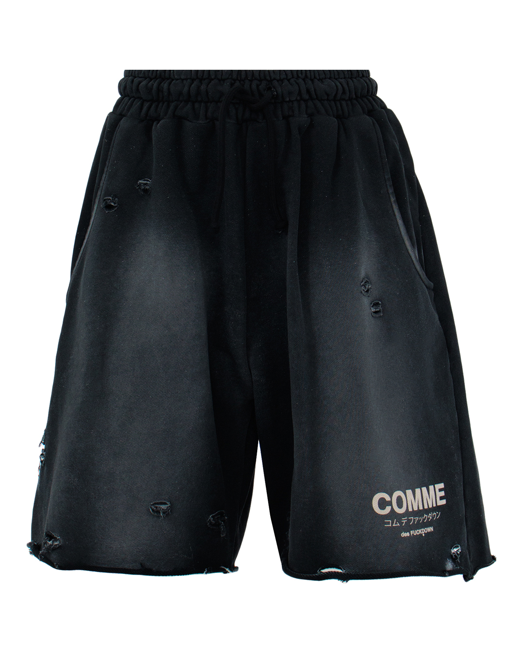 COMME des FUCKDOWN шорты  с винтажным эффектом  артикул CFABW01238 марки COMME des FUCKDOWN купить за 11000 руб.