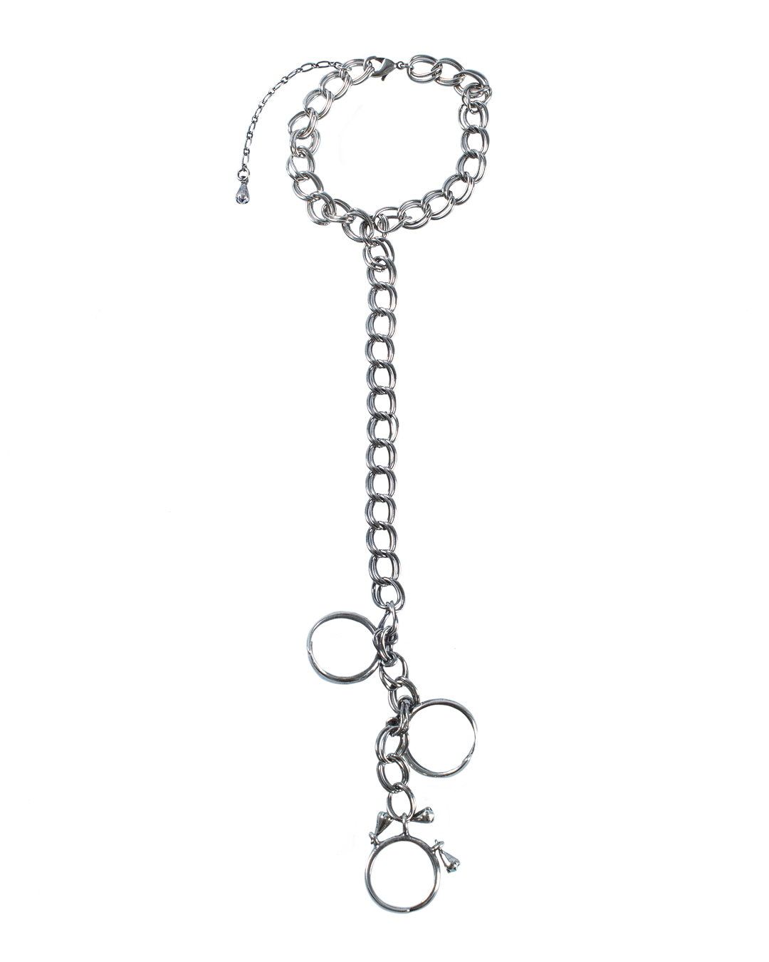 MIDGARD браслет-цепочка из серебра артикул CHAINS AND RHINSTONE марки MIDGARD купить за 25100 руб.