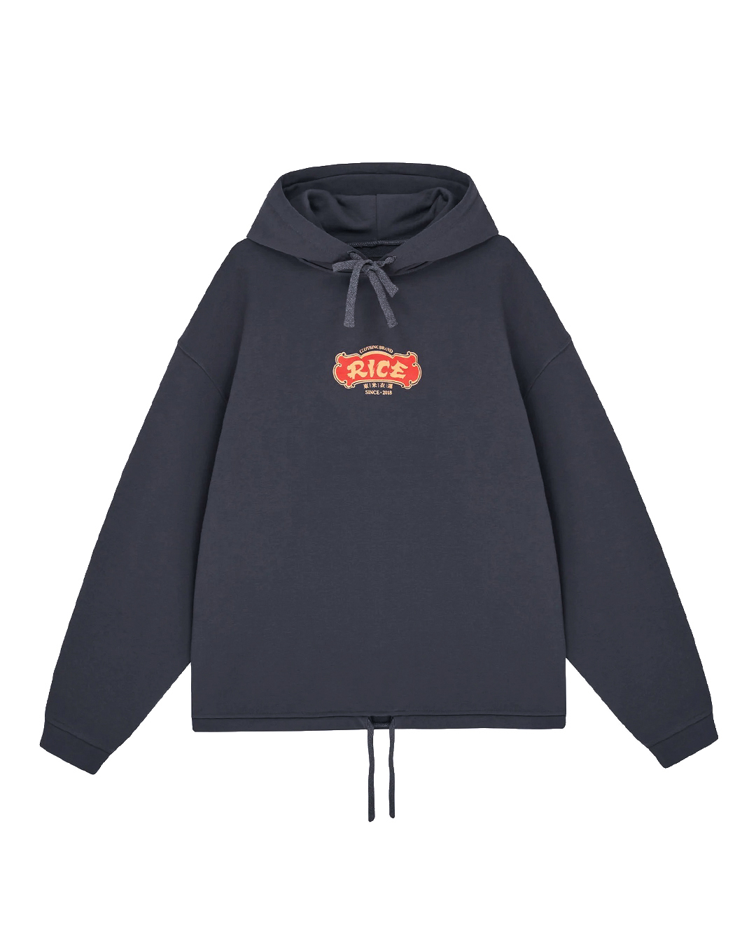 RICE WEAR хлопковый худи с завязками  артикул chinese logo марки RICE WEAR купить за 9700 руб.