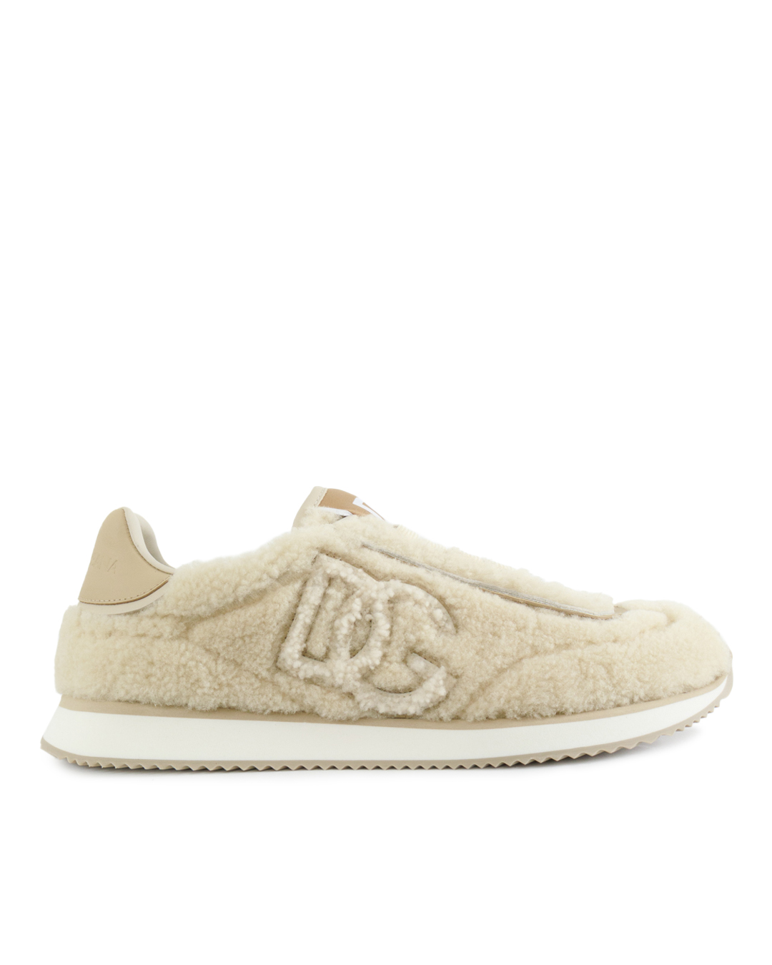 Dolce & Gabbana кроссовки  из овечьего меха артикул CK2288 AI988 марки Dolce&Gabbana купить за 72600 руб.