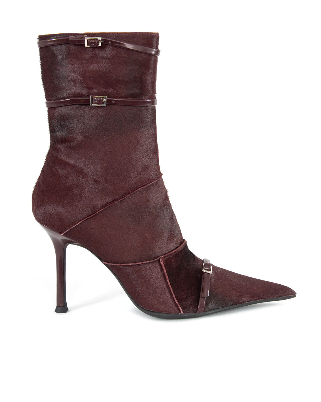 JEFFREY CAMPBELL кожаные ботильоны с ворсом  артикул Commander-F марки JEFFREY CAMPBELL купить за 37500 руб.