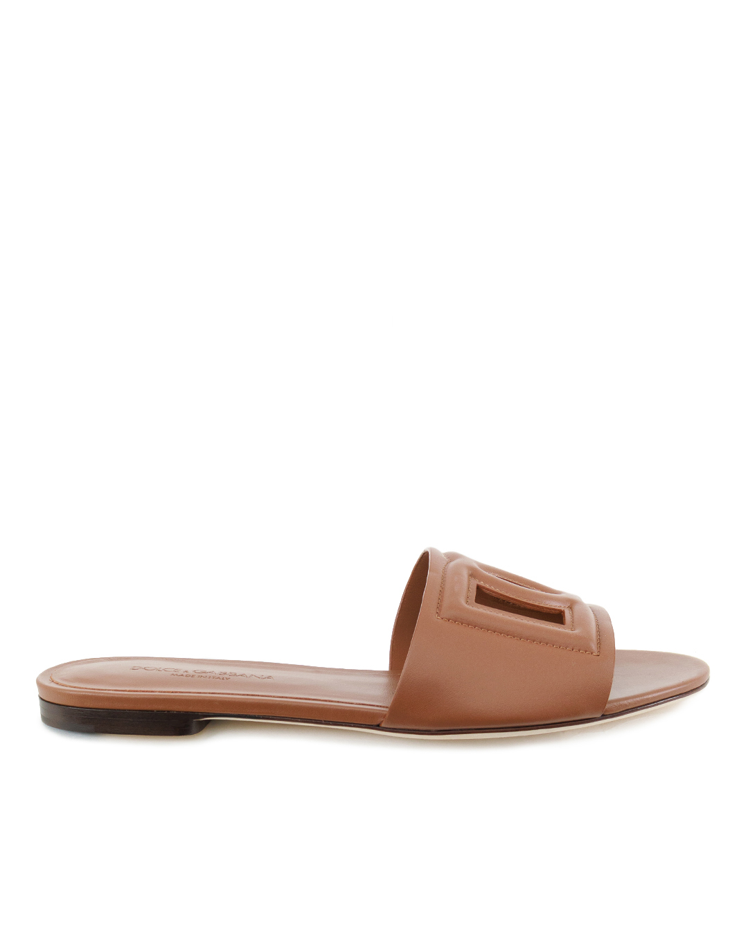 Dolce & Gabbana шлепанцы кожаные артикул CQ0436AY329 марки Dolce&Gabbana купить за 68700 руб.