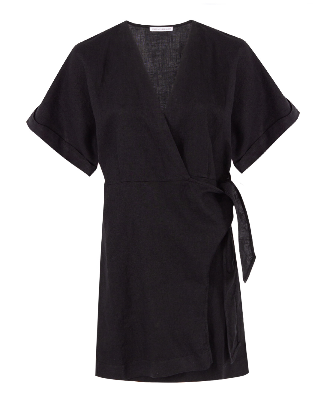 ANTELOPE THE LABEL платье на запах  артикул D1.BLACK марки ANTELOPE THE LABEL купить за 23200 руб.