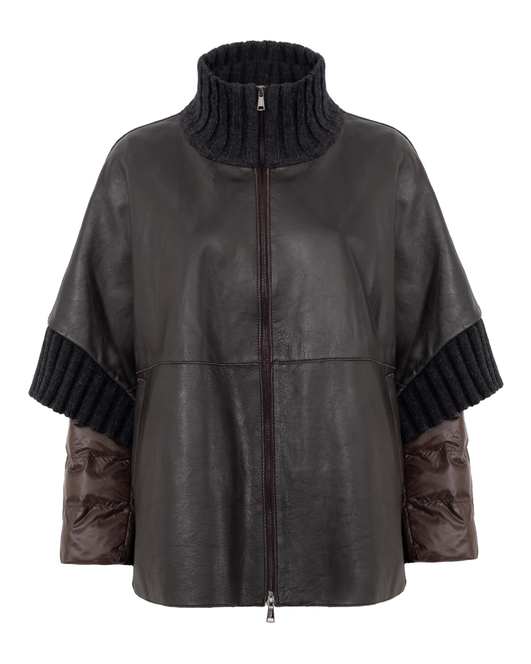 P.A.R.O.S.H. жилет + куртка из кожи и трикотажа артикул D431574YI-MACIOCK24W марки P.A.R.O.S.H. купить за 122400 руб.