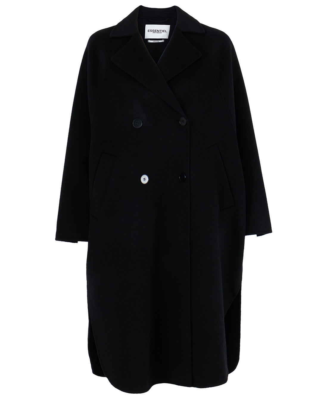 Essentiel пальто двубортное из шерсти артикул ECO марки Essentiel купить за 77500 руб.