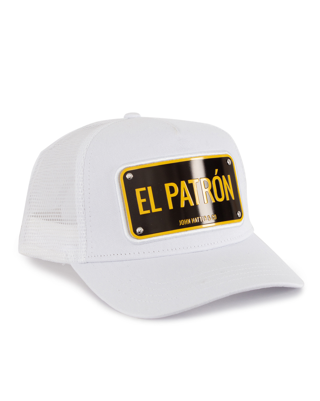 John Hatter & Co бейсболка с культовым слоганом артикул EL PATRON WHITE марки John Hatter & Co купить за 15200 руб.