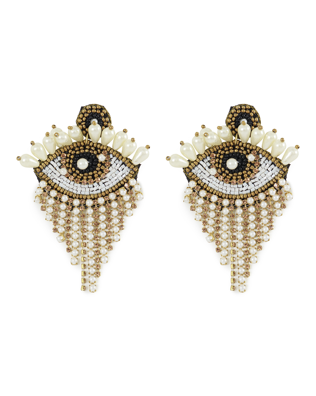 Marina Fossati серьги  из бисера  артикул EVIL EYE 1 марки Marina Fossati купить за 22500 руб.