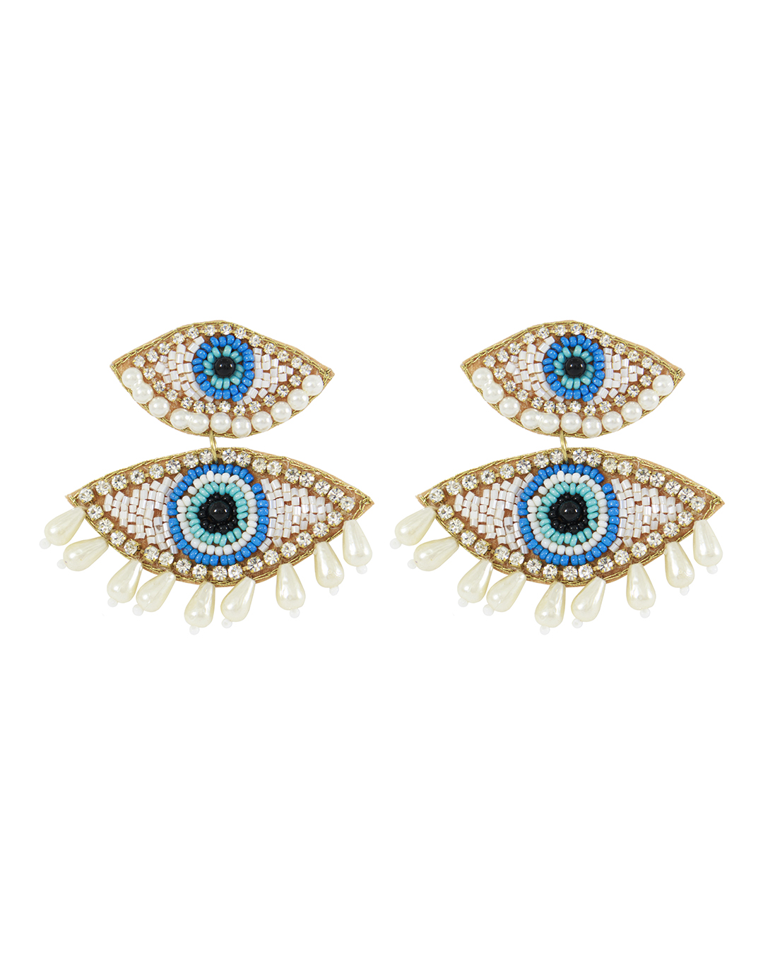 Marina Fossati серьги  из бисера  артикул EVIL EYE 2 марки Marina Fossati купить за 22500 руб.