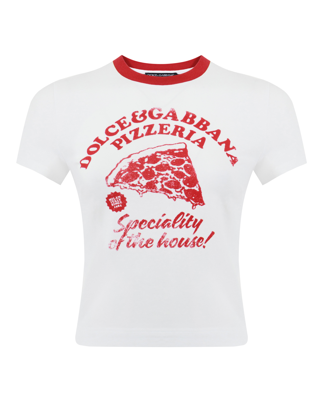 Dolce & Gabbana футболка с принтом артикул F8W08T GDDM8 марки Dolce&Gabbana купить за 65400 руб.