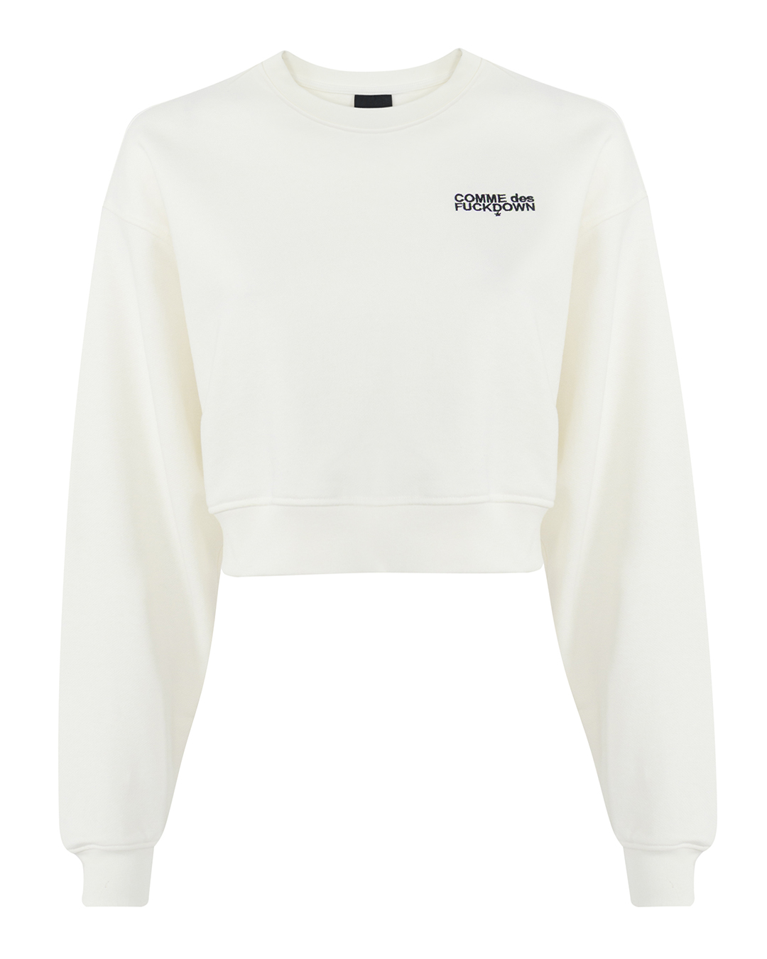 COMME des FUCKDOWN свитшот укороченный артикул FDS5CFABW01212 марки COMME des FUCKDOWN купить за 20000 руб.