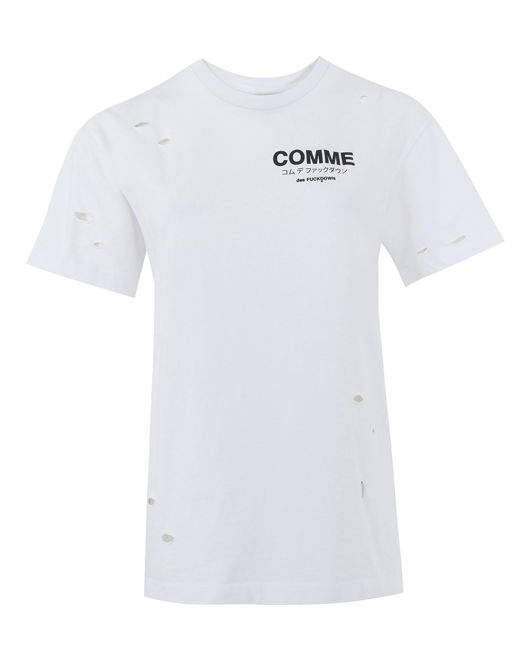 COMME des FUCKDOWN футболка из хлопка артикул FDS5CFABW01236 марки COMME des FUCKDOWN купить за 6400 руб.