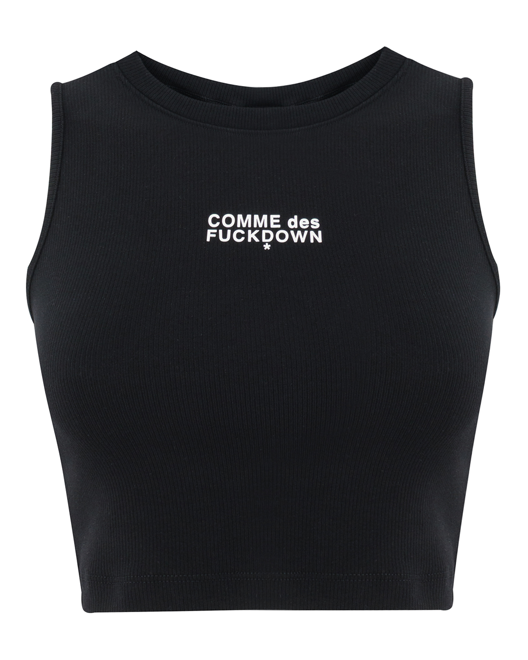 COMME des FUCKDOWN кроп-топ с круглым вырезом  артикул FDS5CFABW01240 марки COMME des FUCKDOWN купить за 9200 руб.
