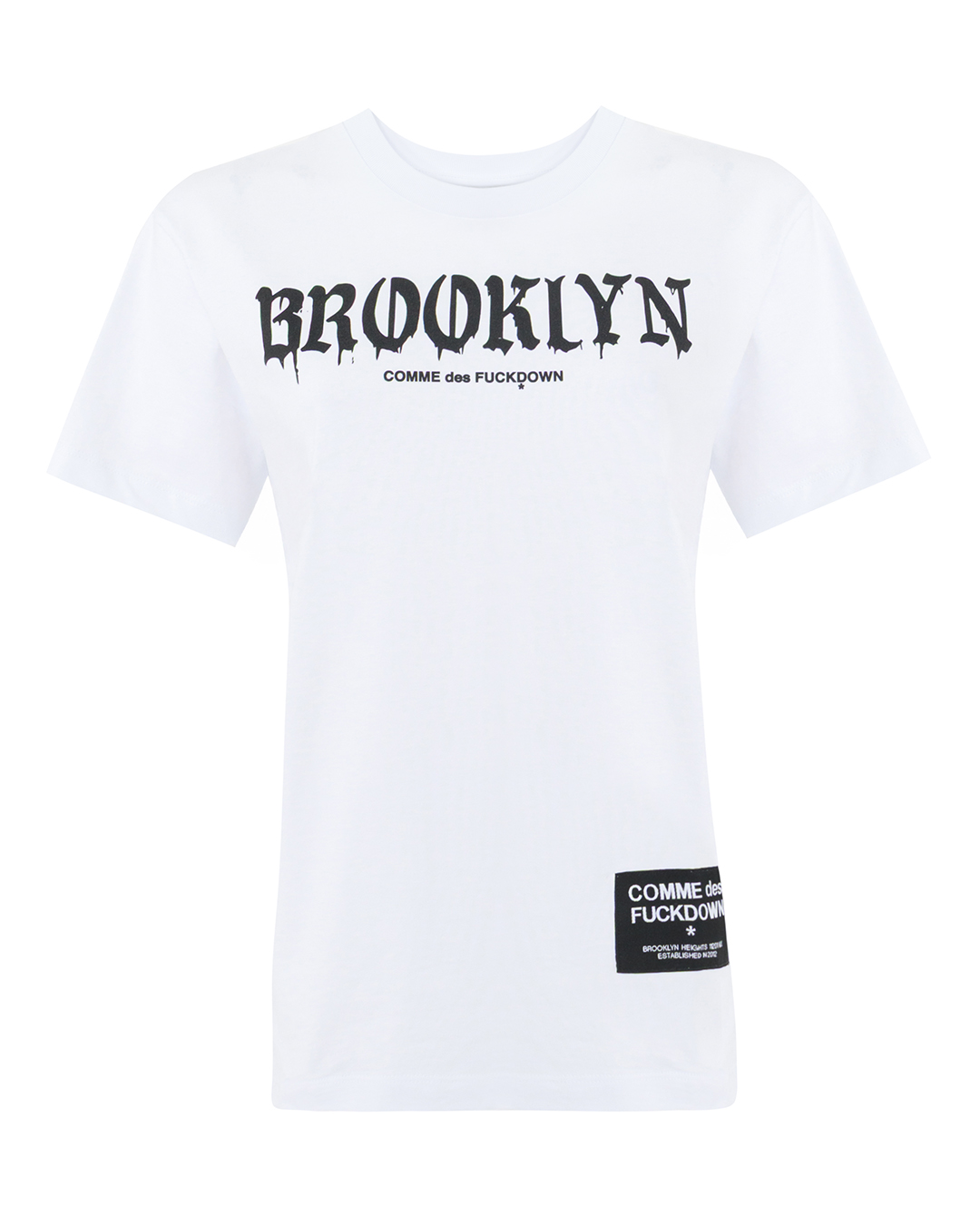 COMME des FUCKDOWN футболка с принтом артикул FDS5CFABW01269 марки COMME des FUCKDOWN купить за 6200 руб.