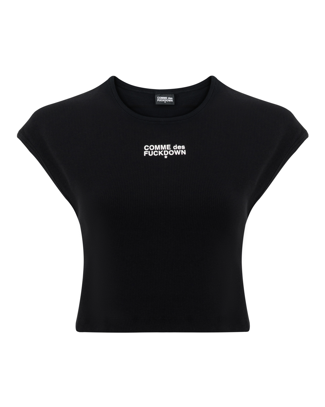 COMME des FUCKDOWN топ укороченный артикул FDS6CFABW01602 марки COMME des FUCKDOWN купить за 8100 руб.