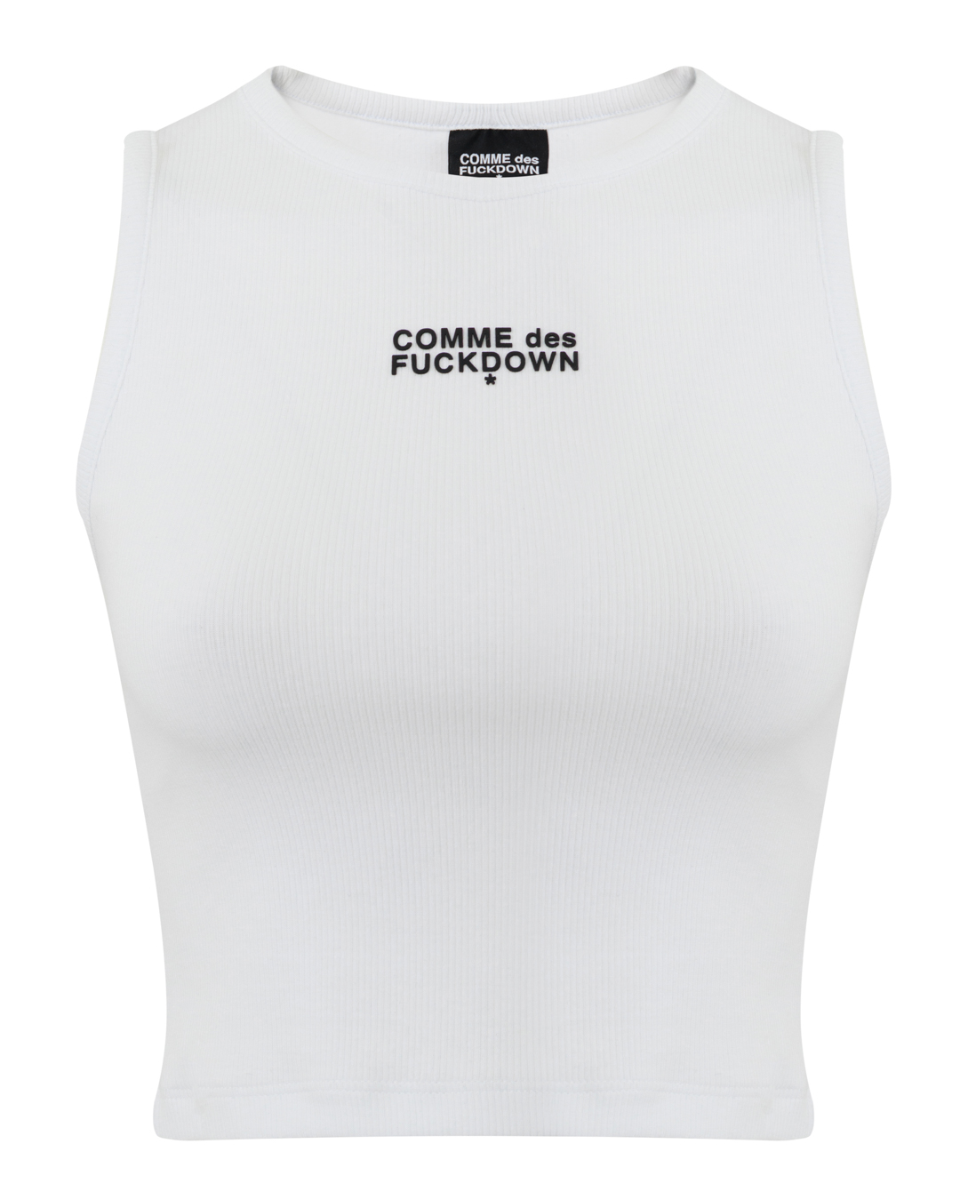 COMME des FUCKDOWN топ укороченный артикул FDS6CFABW01603 марки COMME des FUCKDOWN купить за 7700 руб.