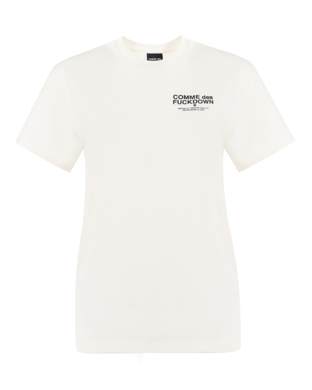 COMME des FUCKDOWN футболка из хлопка артикул FDW4CFABW01026 марки COMME des FUCKDOWN купить за 10000 руб.