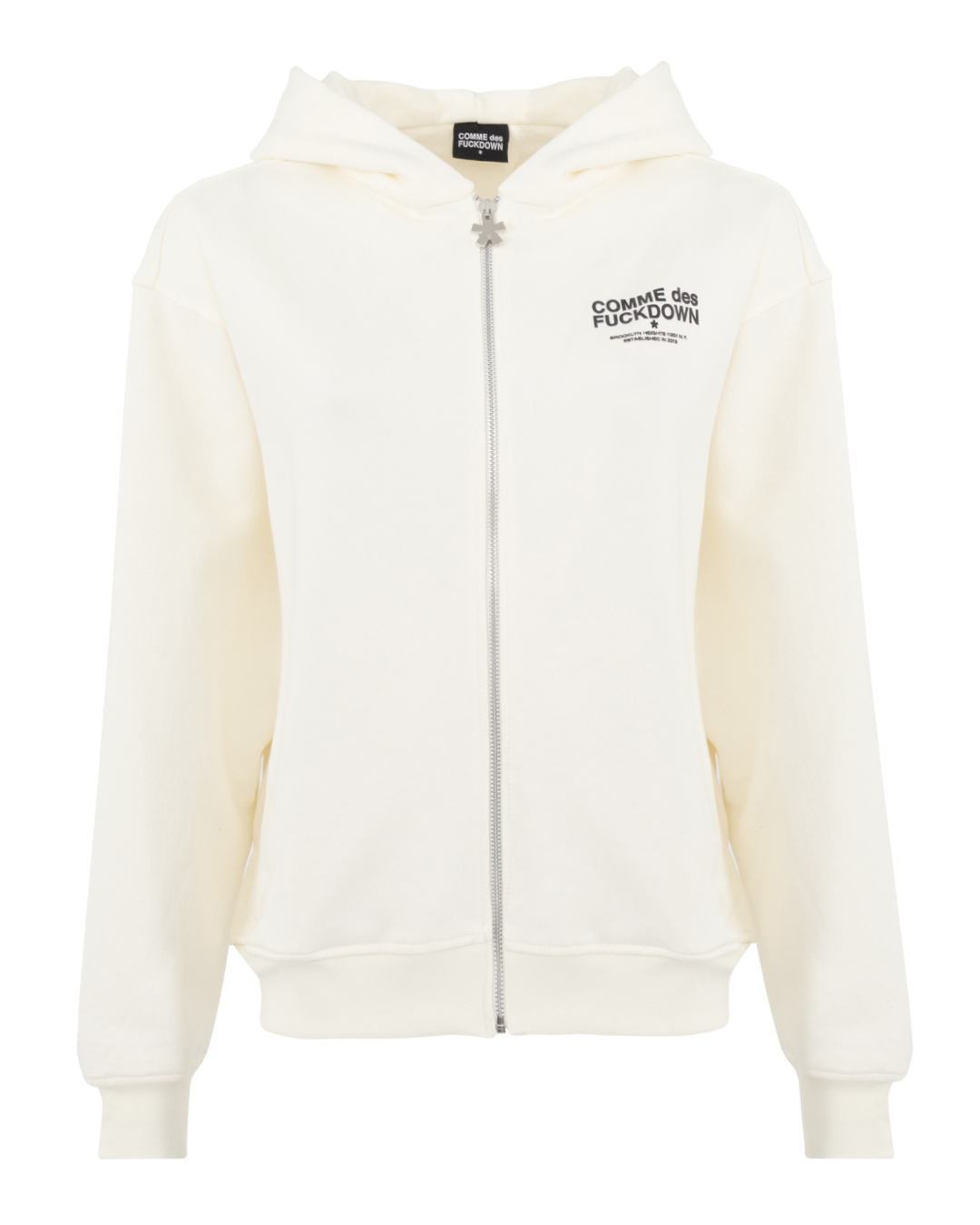 COMME des FUCKDOWN олимпийка с капюшоном артикул FDW4CFABW01028 марки COMME des FUCKDOWN купить за 23600 руб.