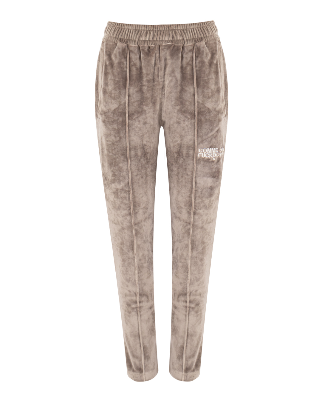 COMME des FUCKDOWN брюки из велюра артикул FDW4CFABW01081 марки COMME des FUCKDOWN купить за 8300 руб.