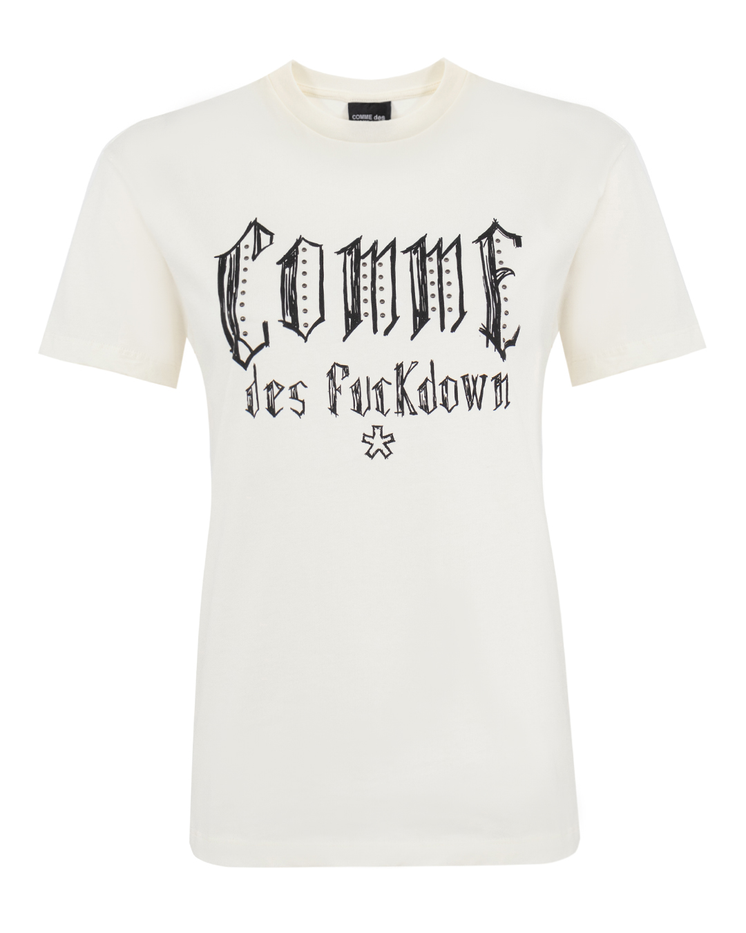 COMME des FUCKDOWN футболка с принтом на груди артикул FDW4CFABW01093 марки COMME des FUCKDOWN купить за 12500 руб.